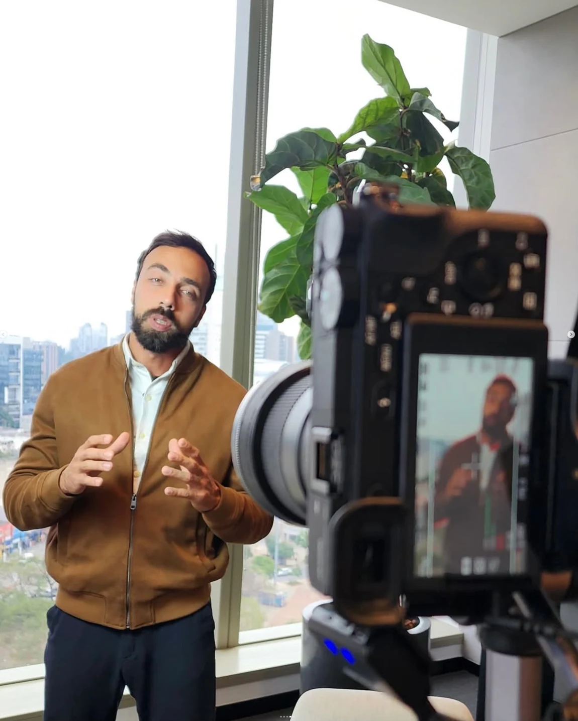 Imagem pessoal de bastidores enviada por Marco Antonio